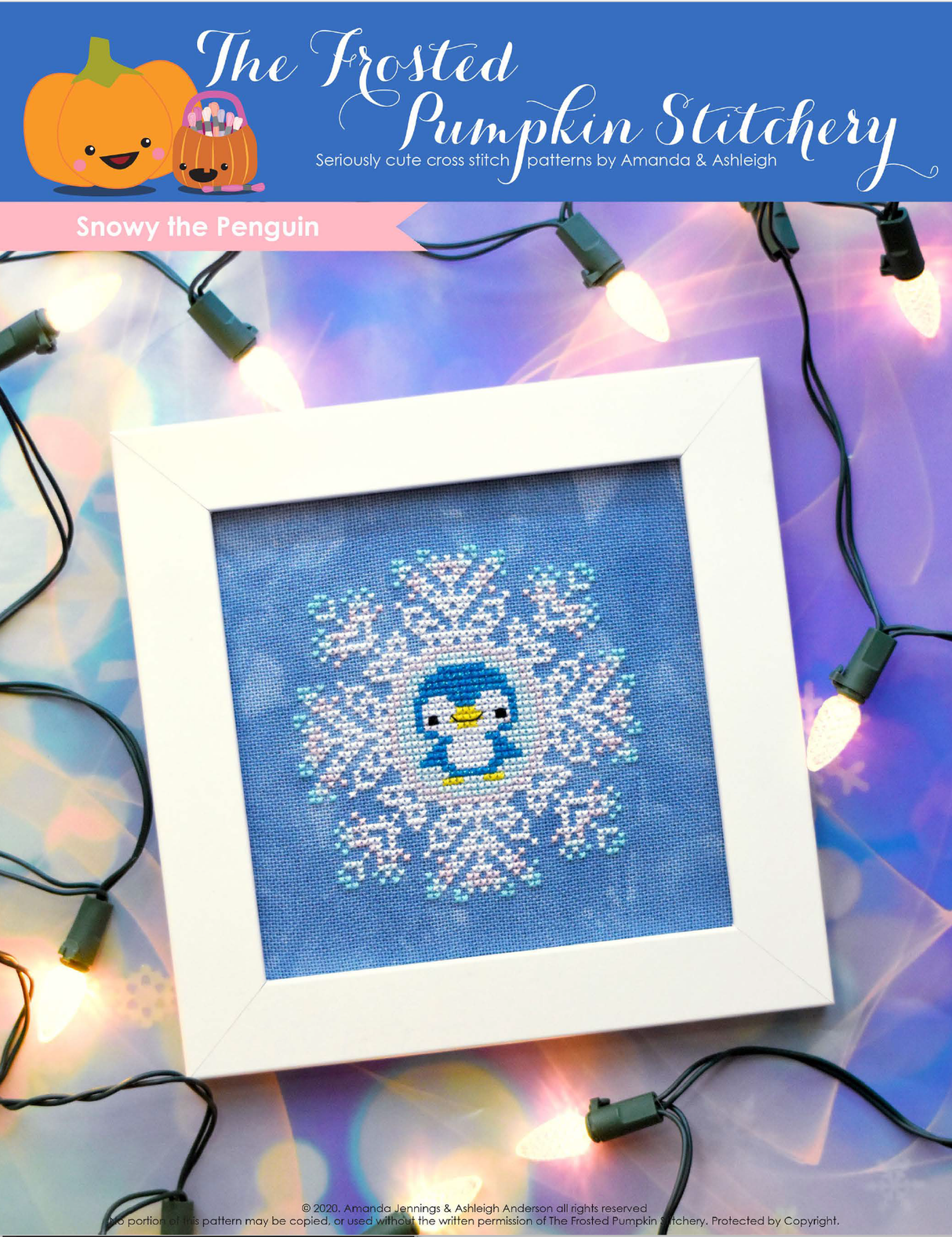 Snowy the Penguin Cross Stitch Pattern