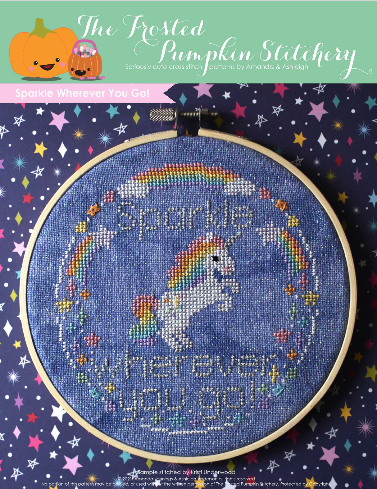 Sparkle Wherever You Go Cross Stitch Pattern