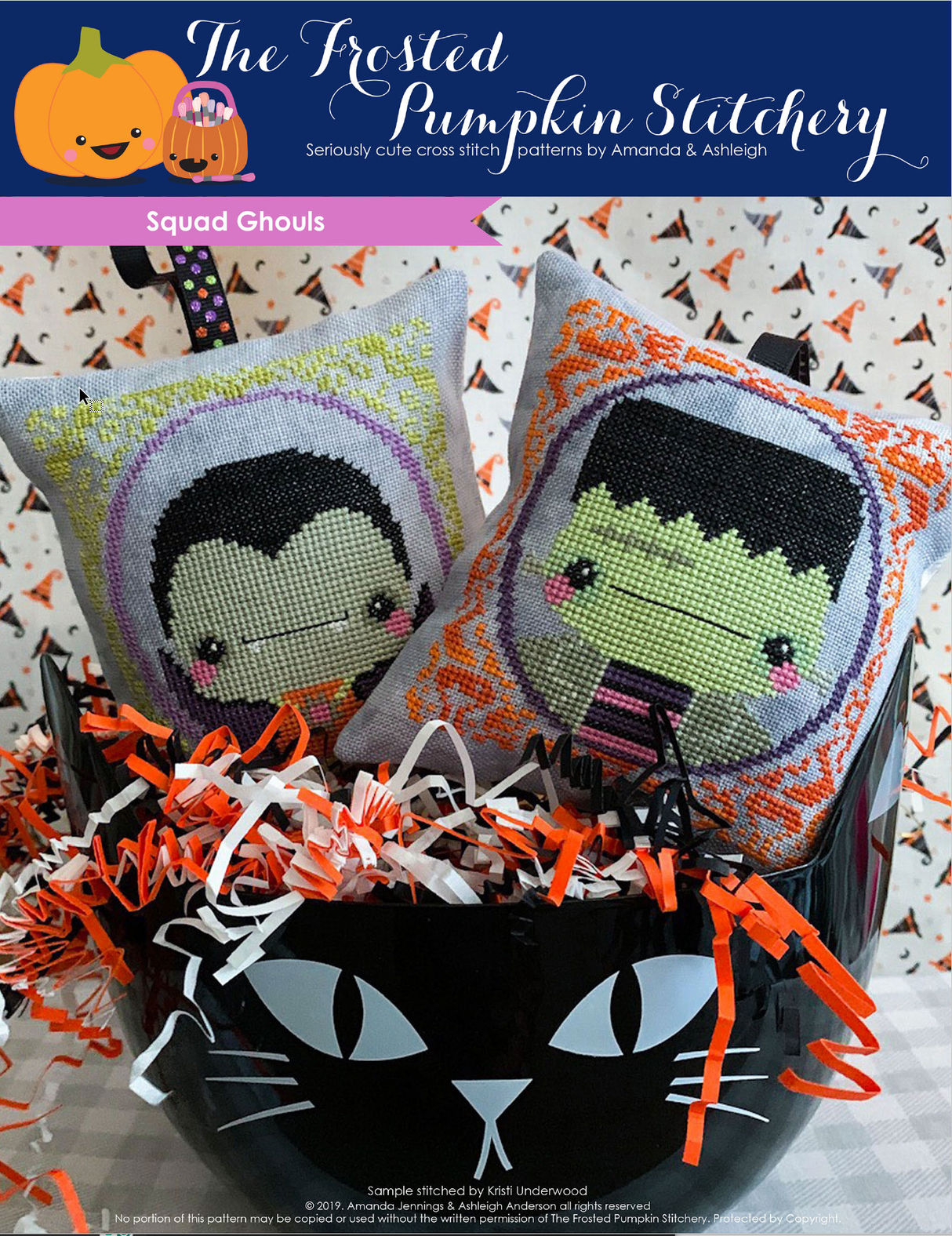 Squad Ghouls Cross Stitch Pattern