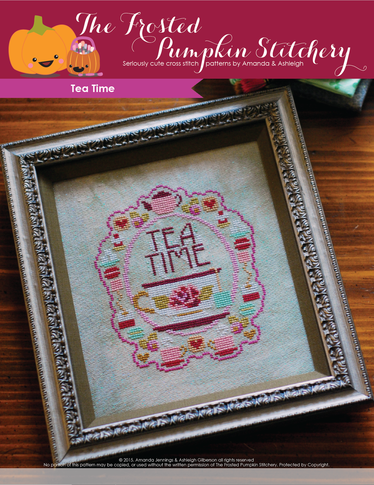 Tea Time Cross Stitch Pattern