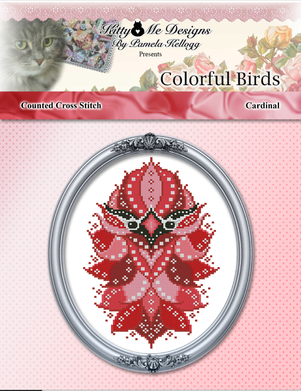 Colorful Birds Cardinal Cross Stitch Pattern