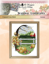 Seasonal Landscape Autumn Cross Stitch Pattern