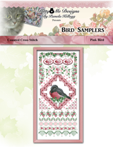 Pink Bird Sampler Cross Stitch Pattern
