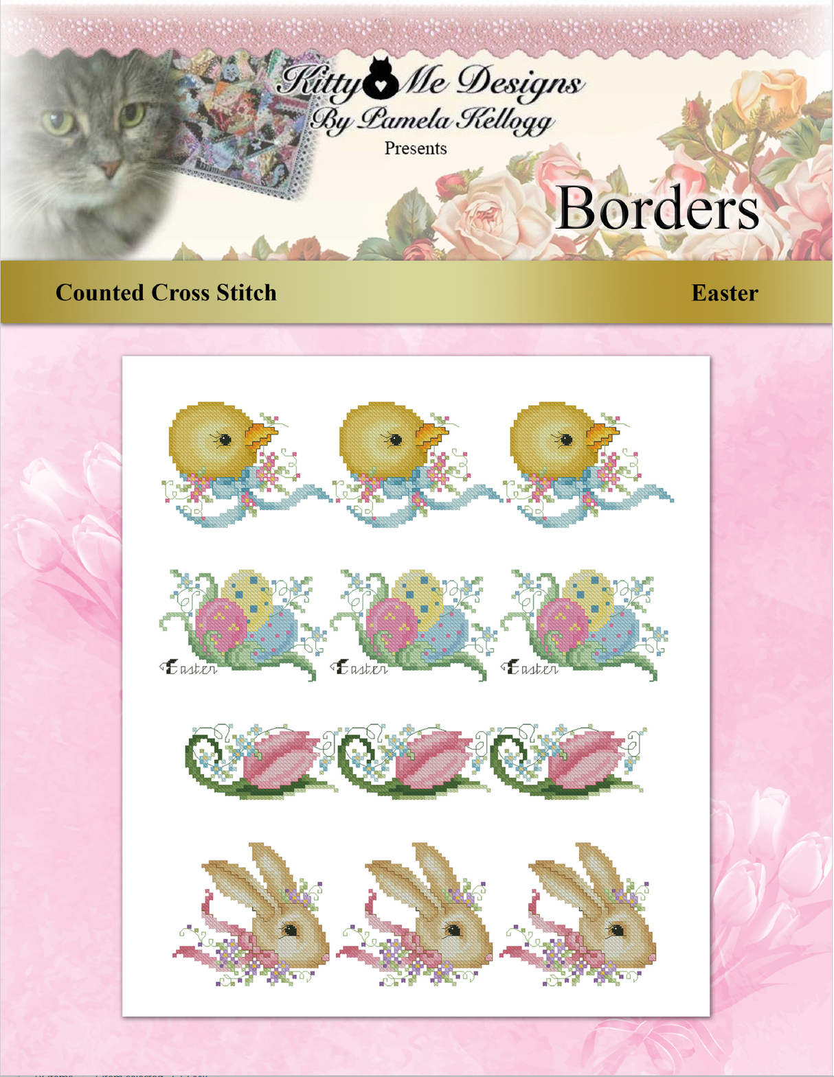 Easter Borders Cross Stitch Pattern