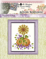Autumn Sunflower Cross Stitch Pattern