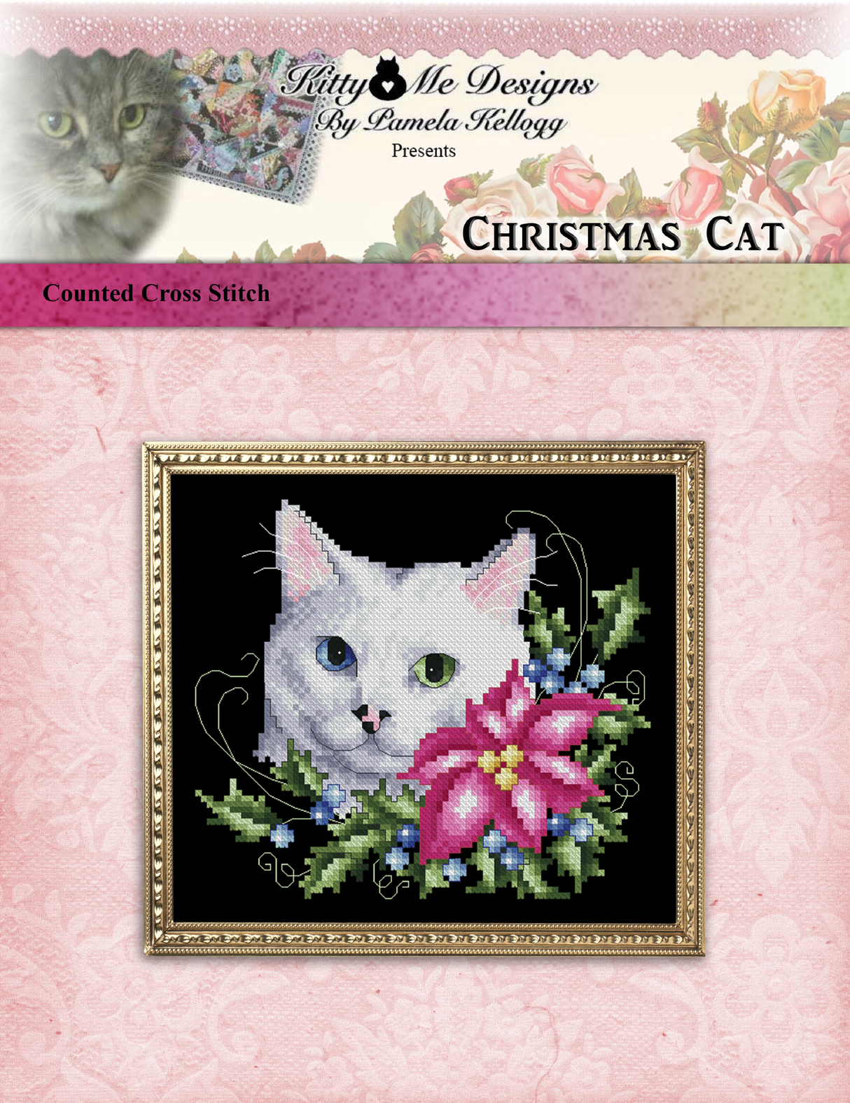 Christmas Cat Cross Stitch Pattern