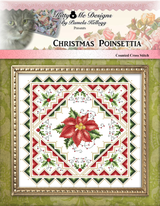 Christmas Poinsettia Cross Stitch Pattern