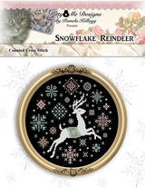Snowflake Reindeer Cross Stitch Pattern