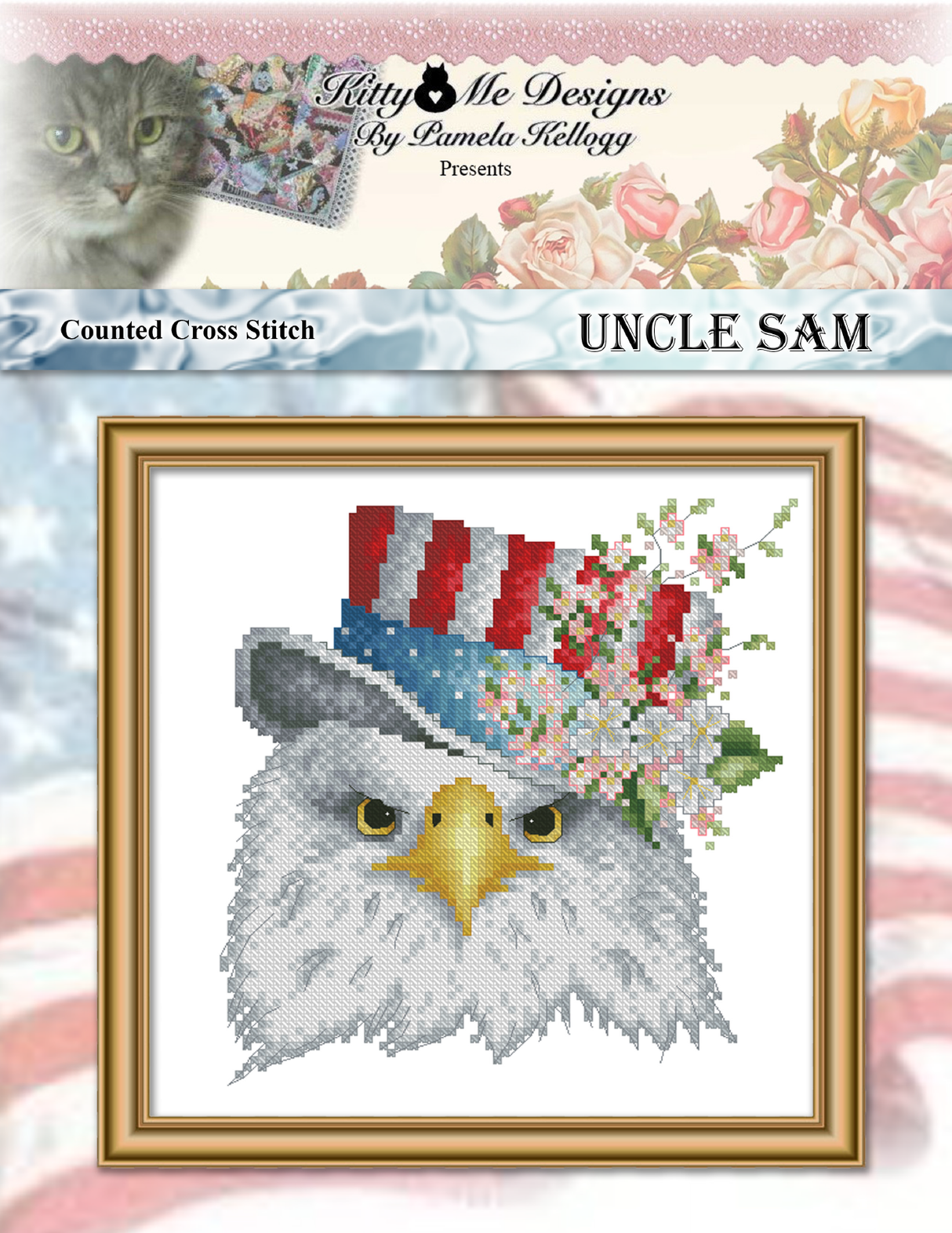 Uncle Sam Cross Stitch Pattern