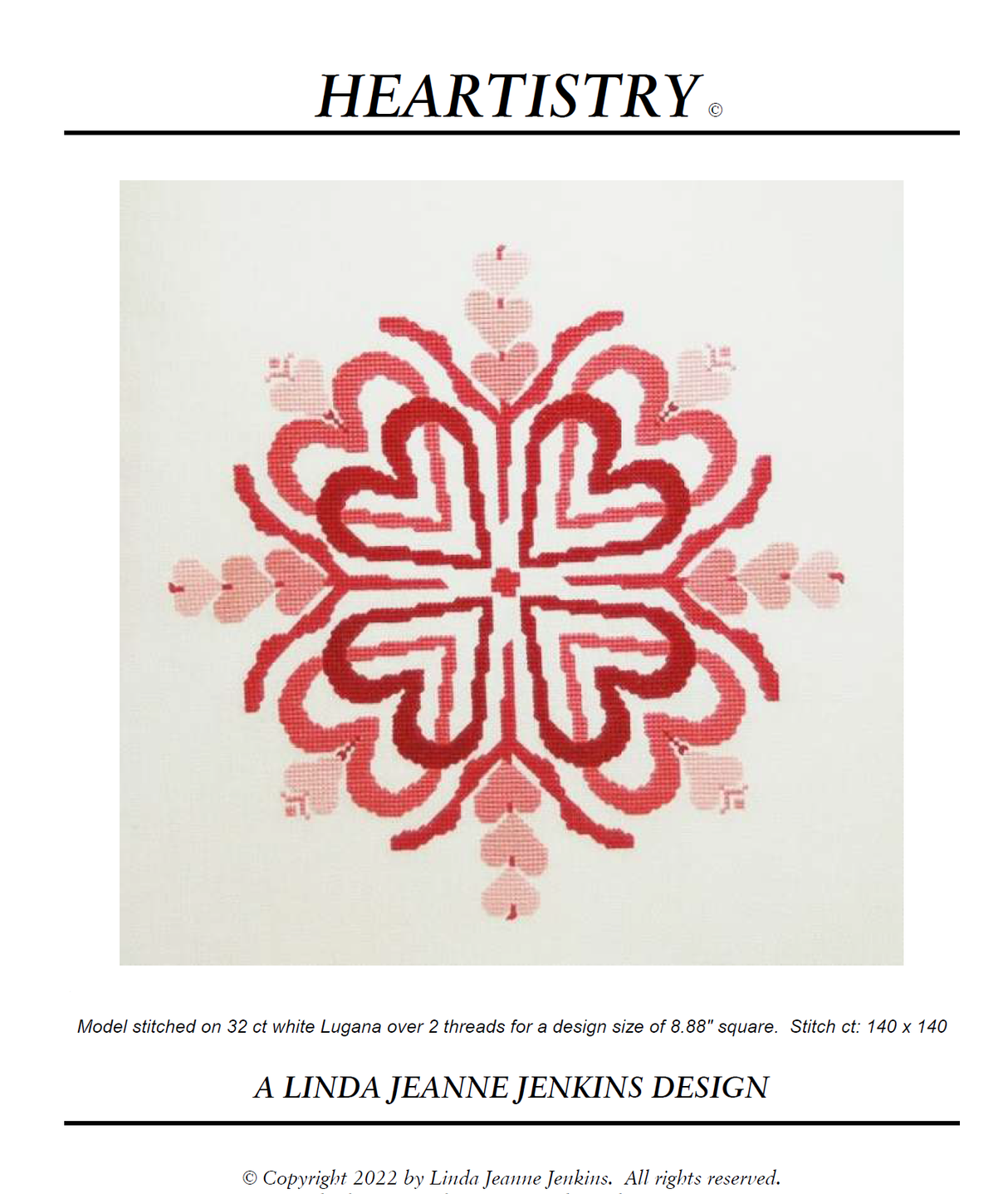 Heartistry Cross Stitch Pattern