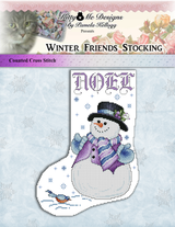 Winter Friends Stocking Cross Stitch Pattern