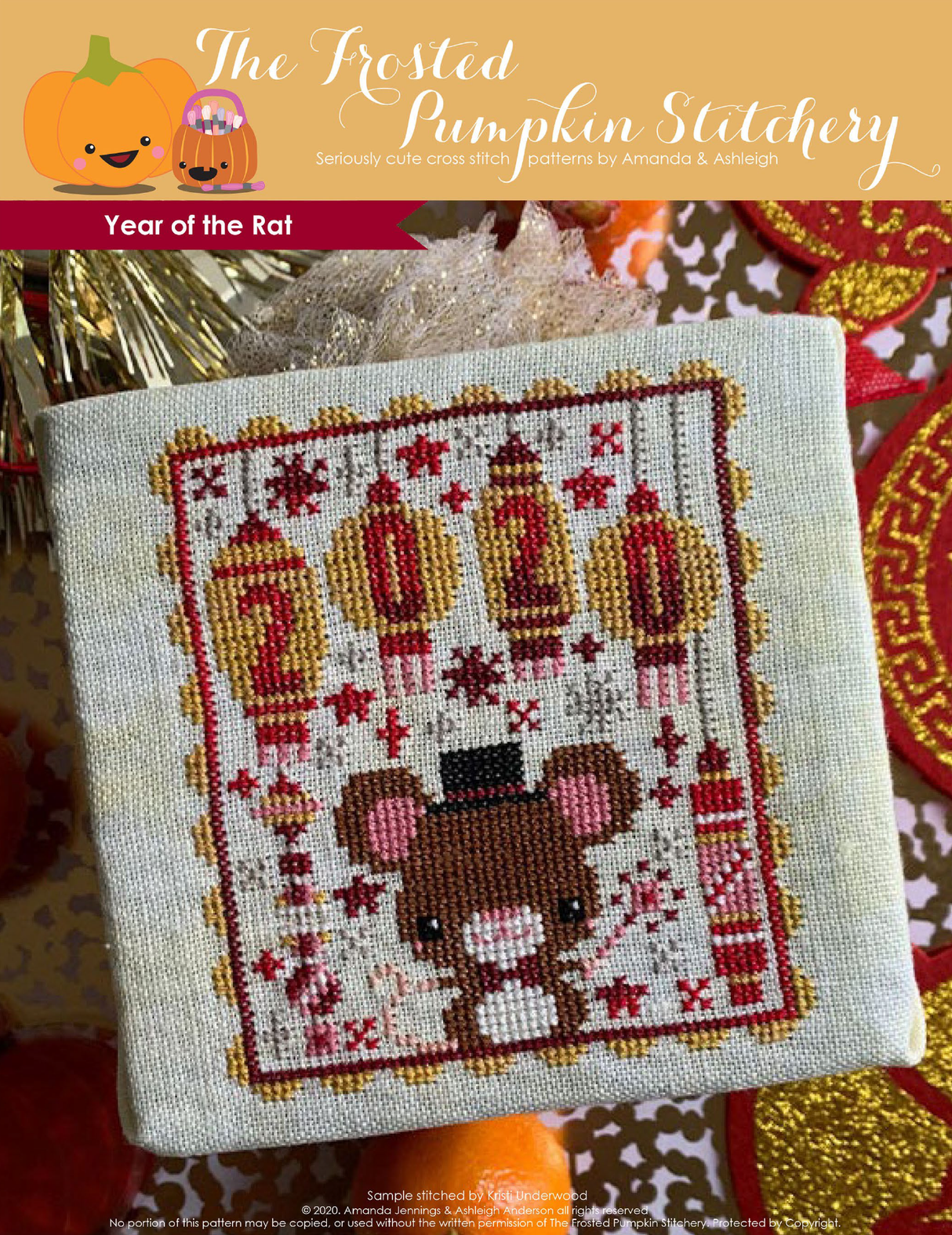 2020 Year of the Rat Cross Stitch Pattern