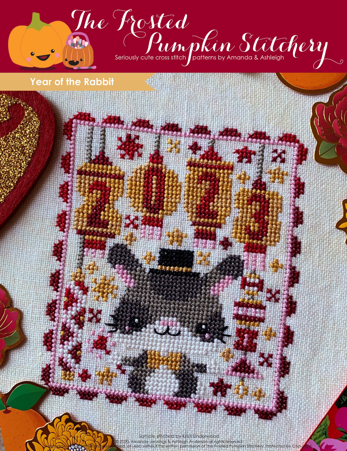 2023 Year of the Rabbit Cross Stitch Pattern