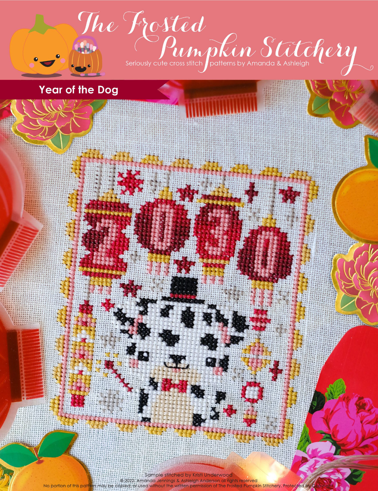 2030 Year of the Dog Cross Stitch Pattern