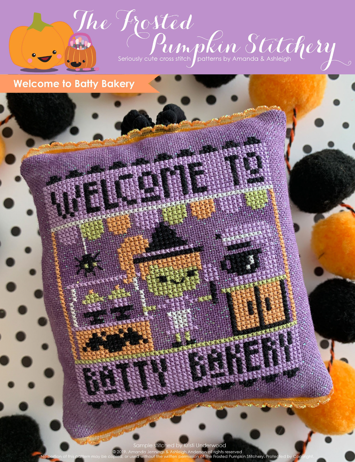 Welcome to Batty Bakery Cross Stitch Pattern