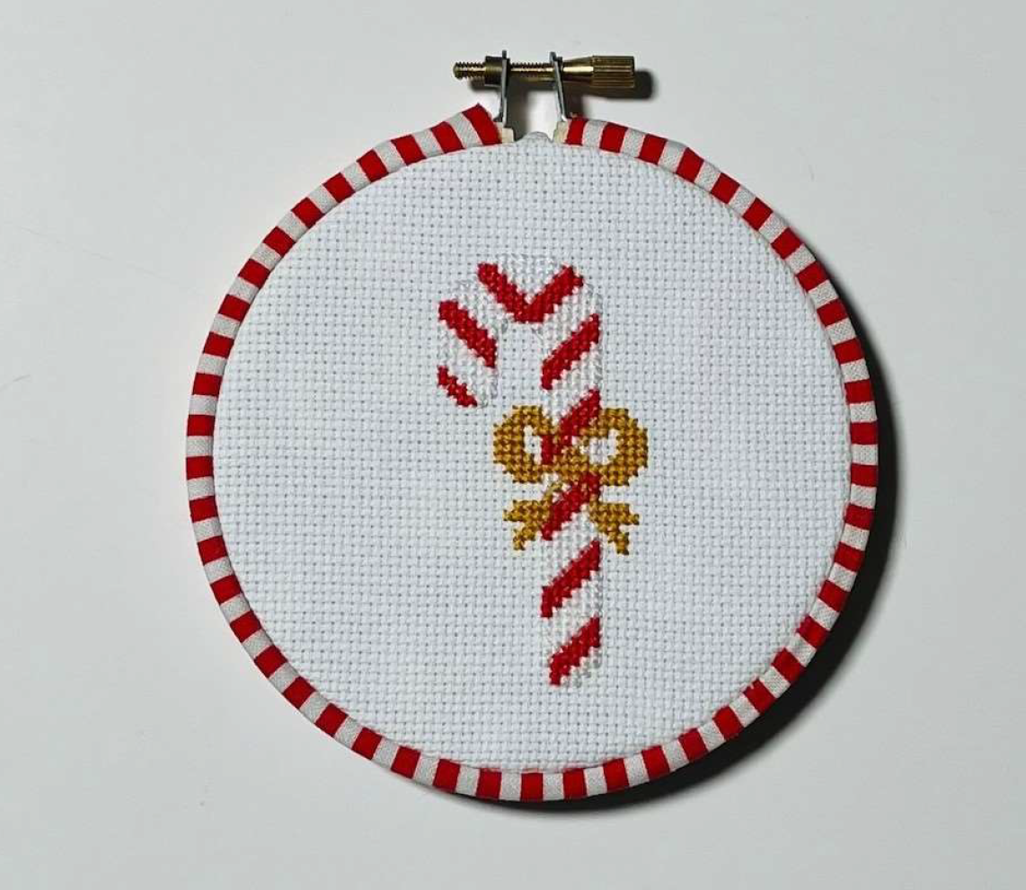 Candy Cane Magnificent Mini Cross Stitch Pattern