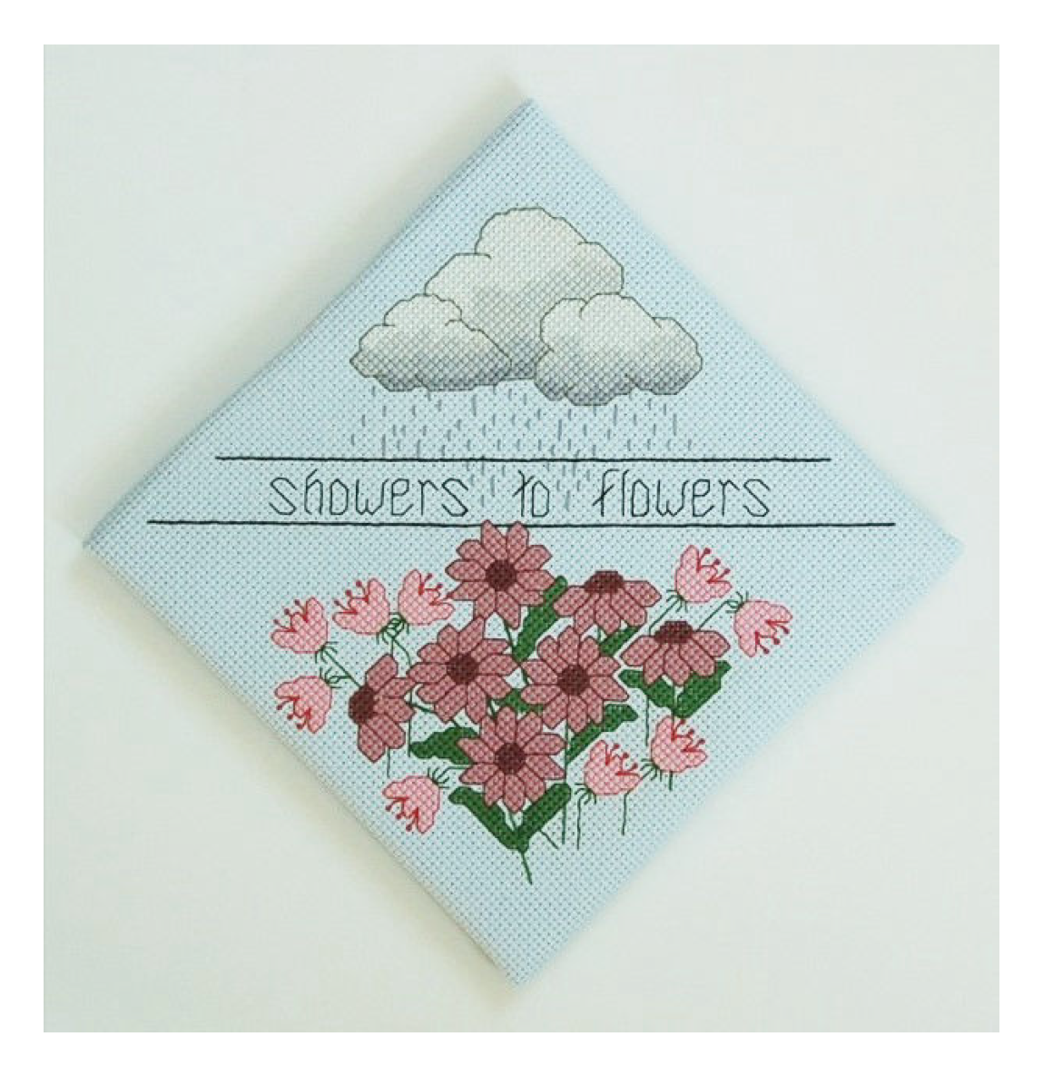 Showers to Flowers Cross Stitch Pattern