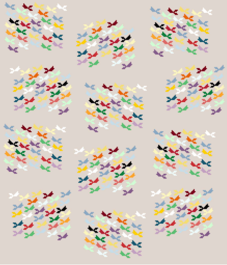 Mermaid Tails Temperature Sampler Cross Stitch Pattern