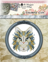Colorful Cats Cobweb Cross Stitch Pattern