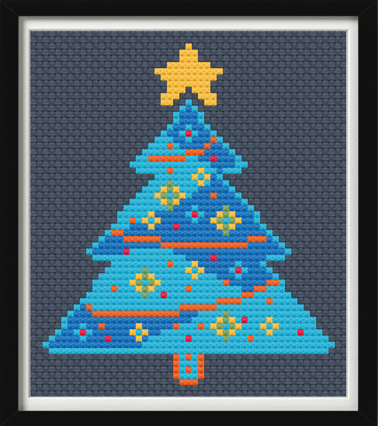 Electric Pine Cross Stitch Pattern