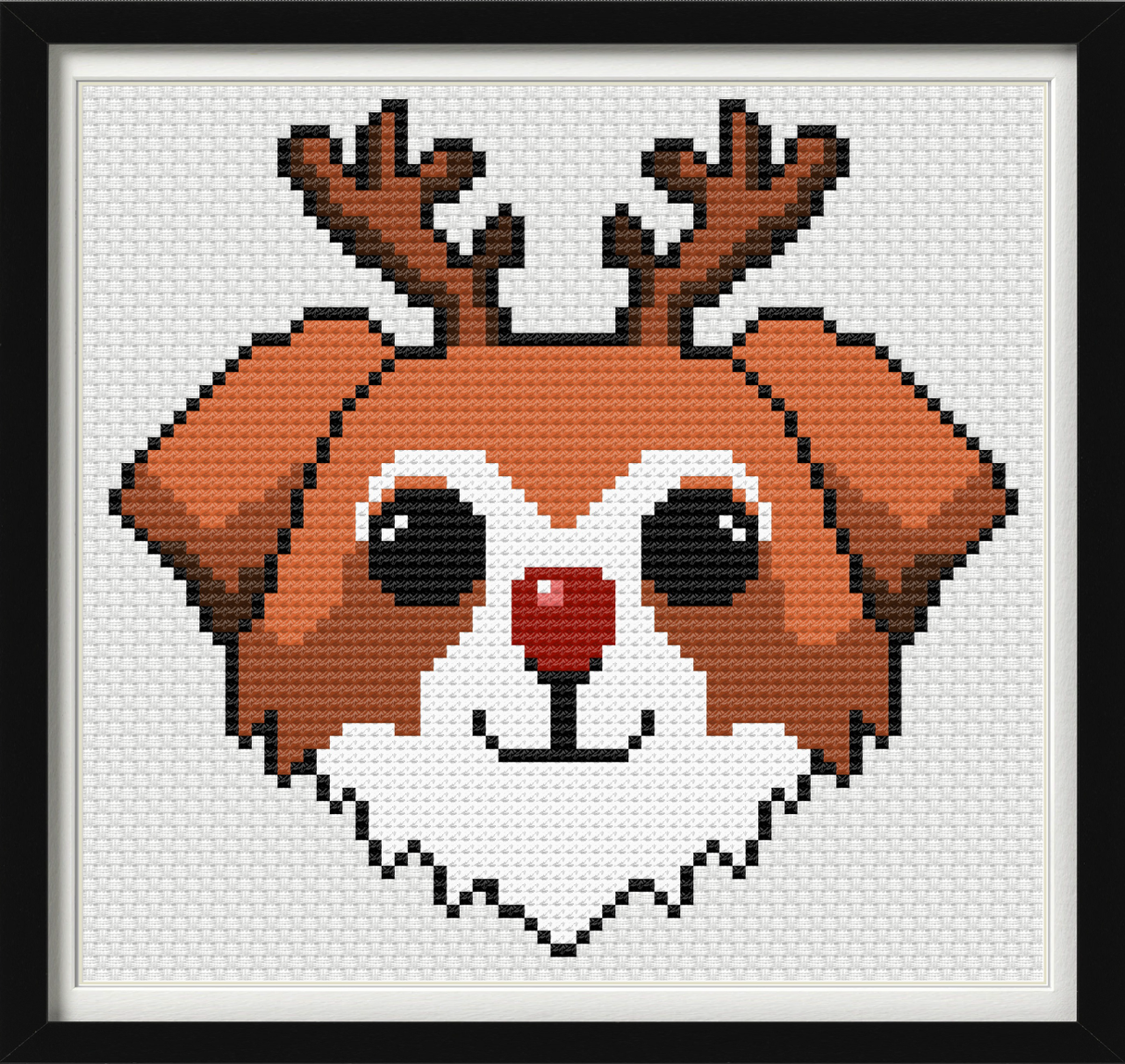 Ruffdolph Cross Stitch Pattern