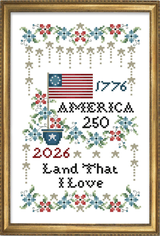 America 250 Cross Stitch Pattern