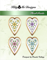 Floral Hearts Cross Stitch Pattern