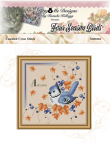 Four Season Birds Autumn Cross Stitch Pattern