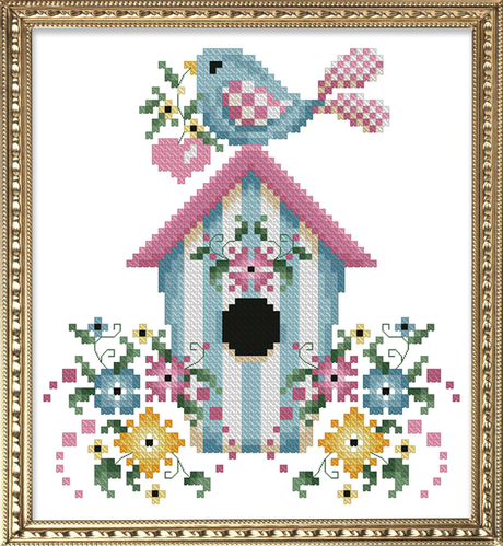 Love Bird Cross Stitch Pattern