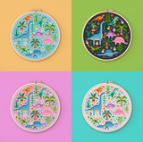 Mini Dino Garden – Design 2 Cross Stitch Pattern