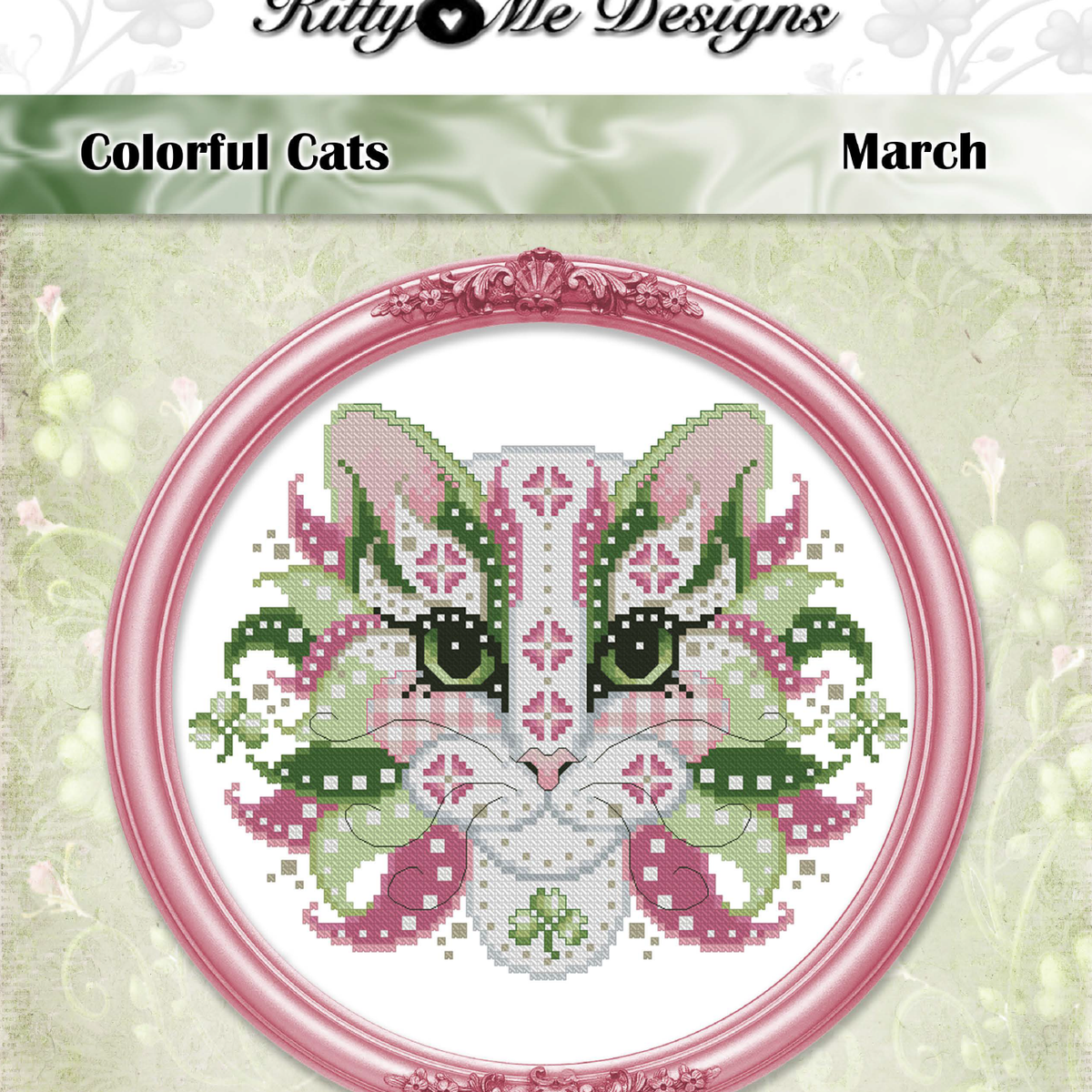 Colorful Cats March Cross Stitch Pattern – Craft Hatchery