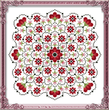 Wind Flowers Mandala Cross Stitch Pattern