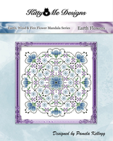 Earth Flowers Mandala Cross Stitch Pattern