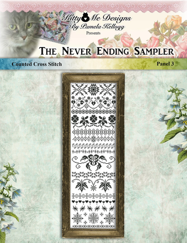 Never Ending Console Pattern Never Ending Sampler Panel 3 Cross Stitch Pattern – Craft Hatchery