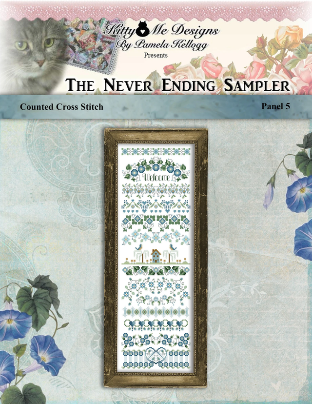 Never Ending Console Pattern Never Ending Sampler Panel 5 Cross Stitch Pattern – Craft Hatchery
