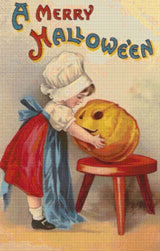 A Merry Halloween Cross Stitch Pattern