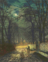 A Moonlit Lane – Grimshaw Cross Stitch Pattern