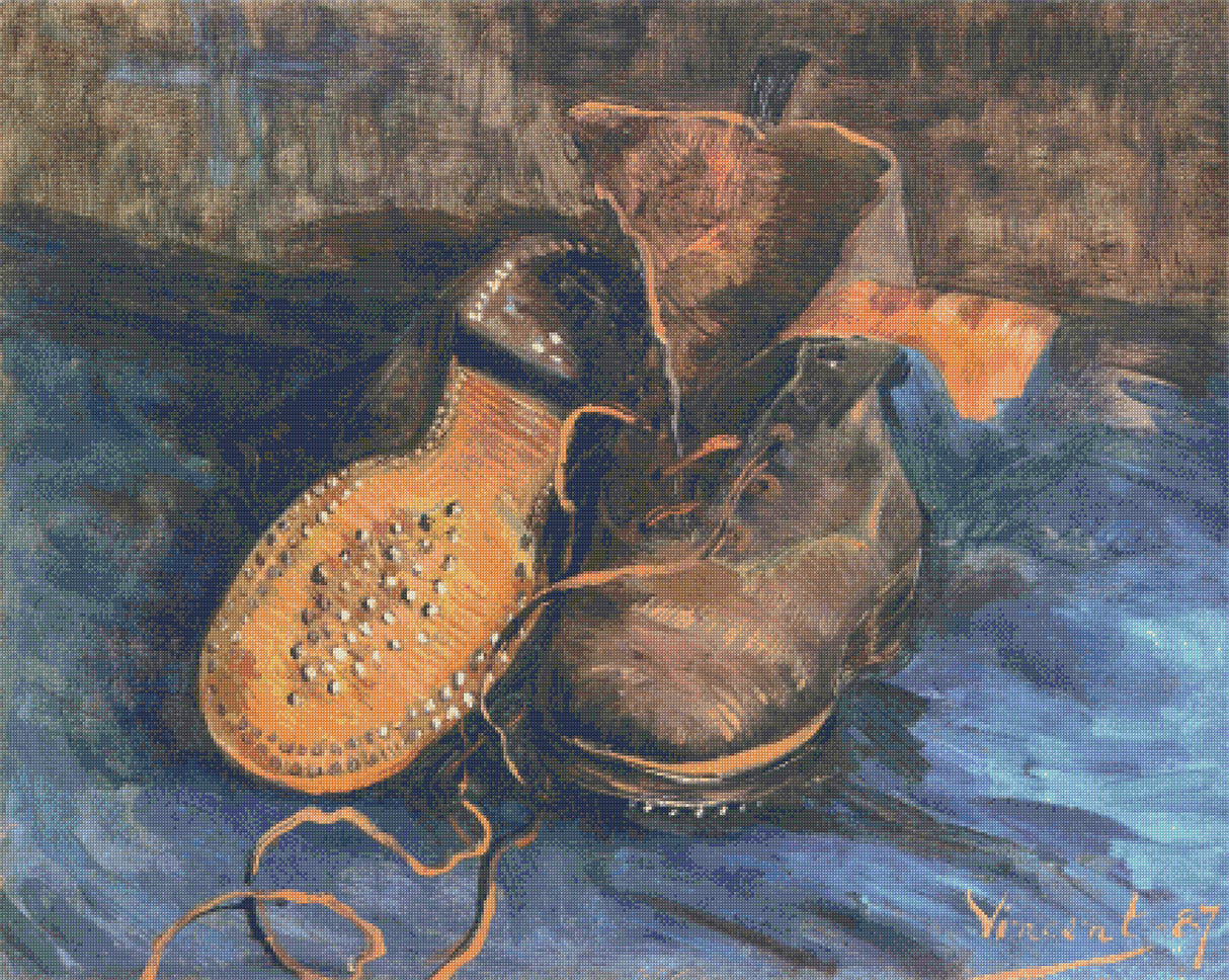 A Pair of Boots – van Gogh Cross Stitch Pattern