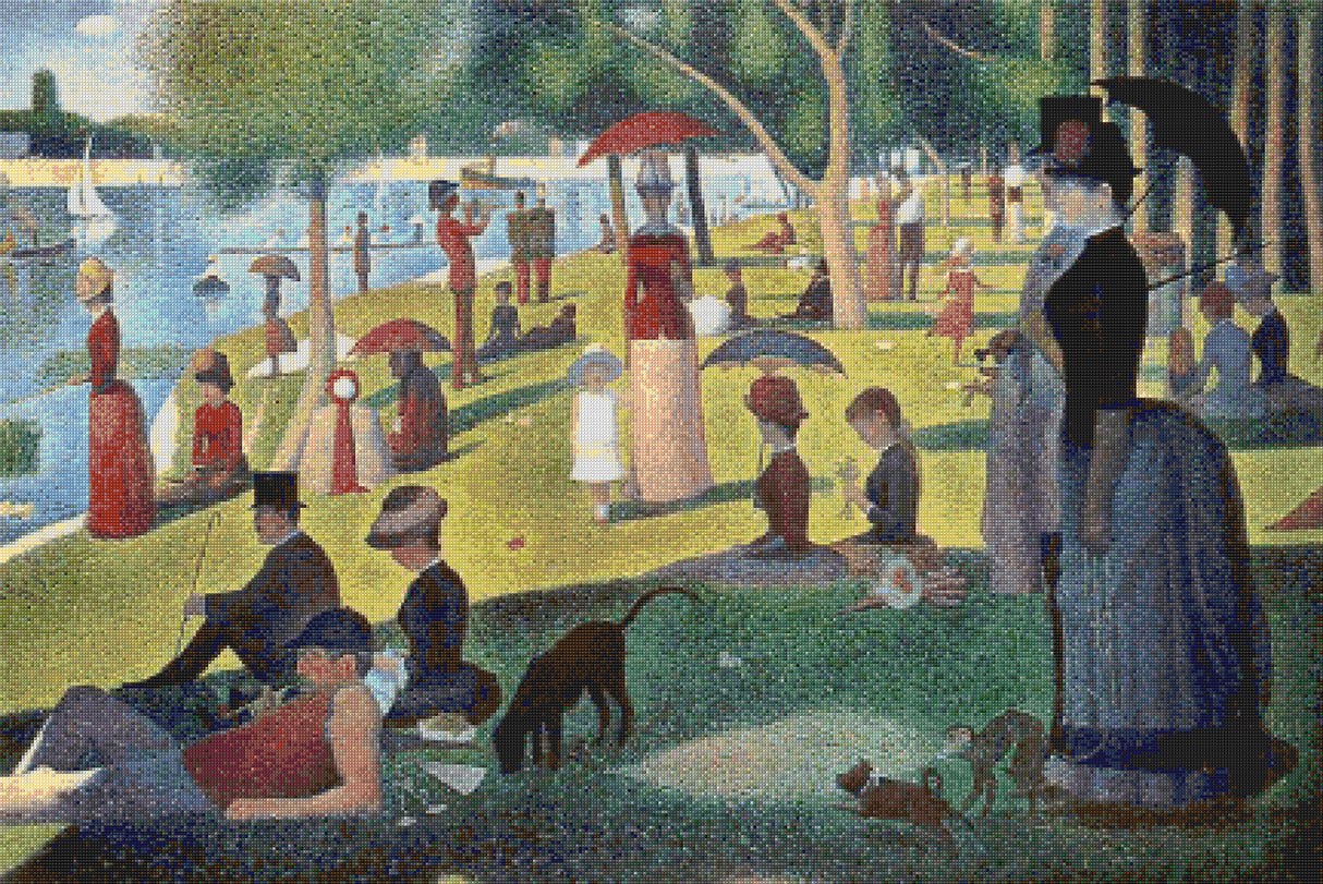 A Sunday Afternoon on the Island – Seurat Cross Stitch Pattern