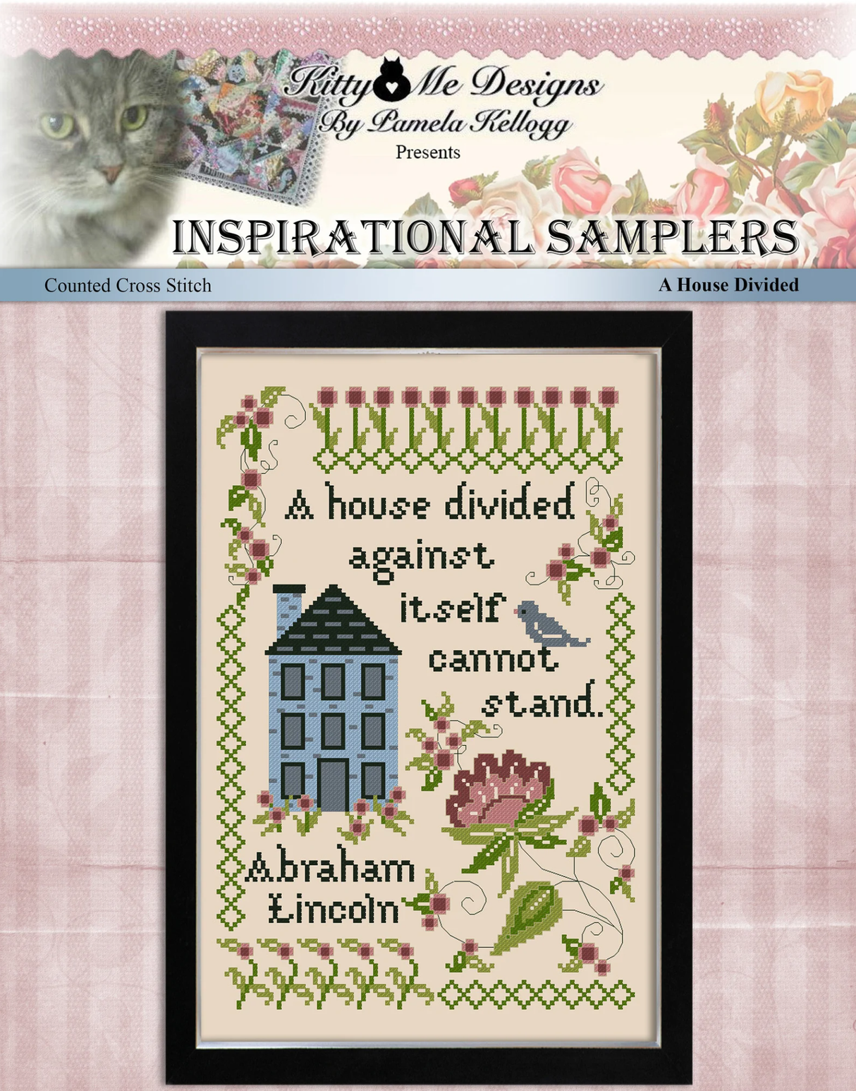 A House Divided Cross Stitch Pattern