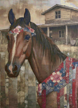 Americana Bridled Beauty Cross Stitch Pattern