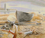 Anchor and Boats Ravilious Cross Stitch Pattern
