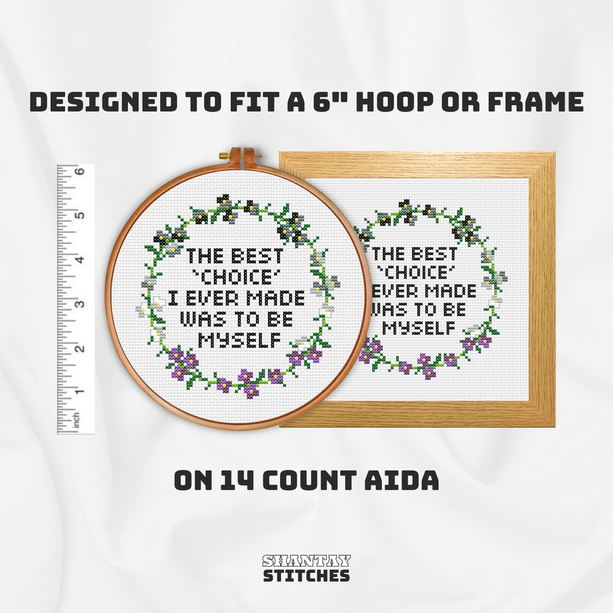 Asexual Choice Cross Stitch Pattern