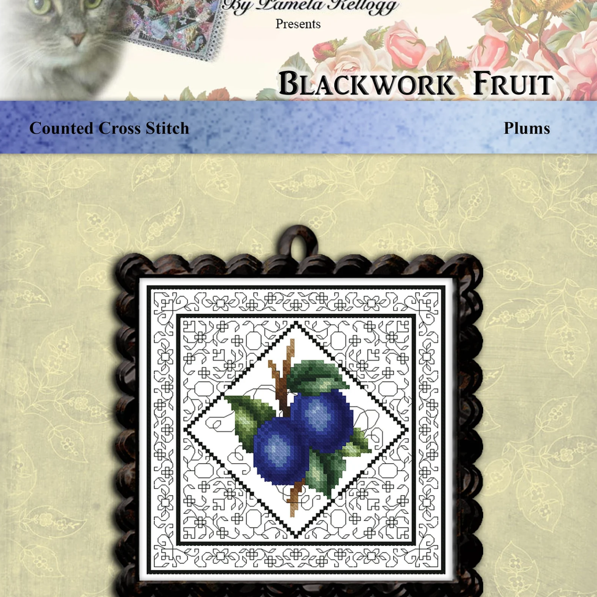 Cross Stitch - Plum