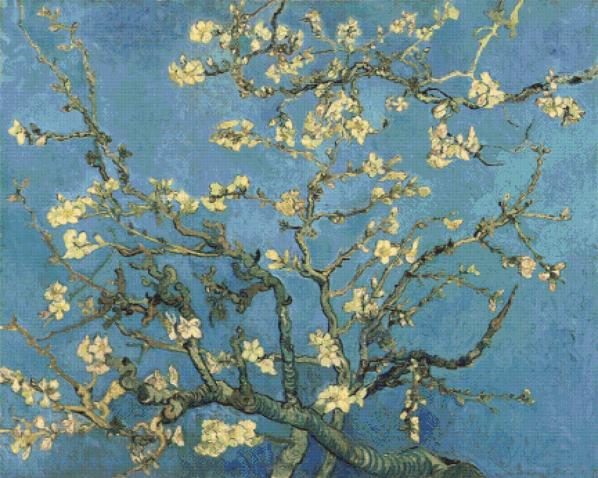 Branches with Almond Blossom – van Gogh Cross Stitch Pattern