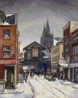 Christopher Street, Greenwich Village - WPA Cross Stitch Pattern