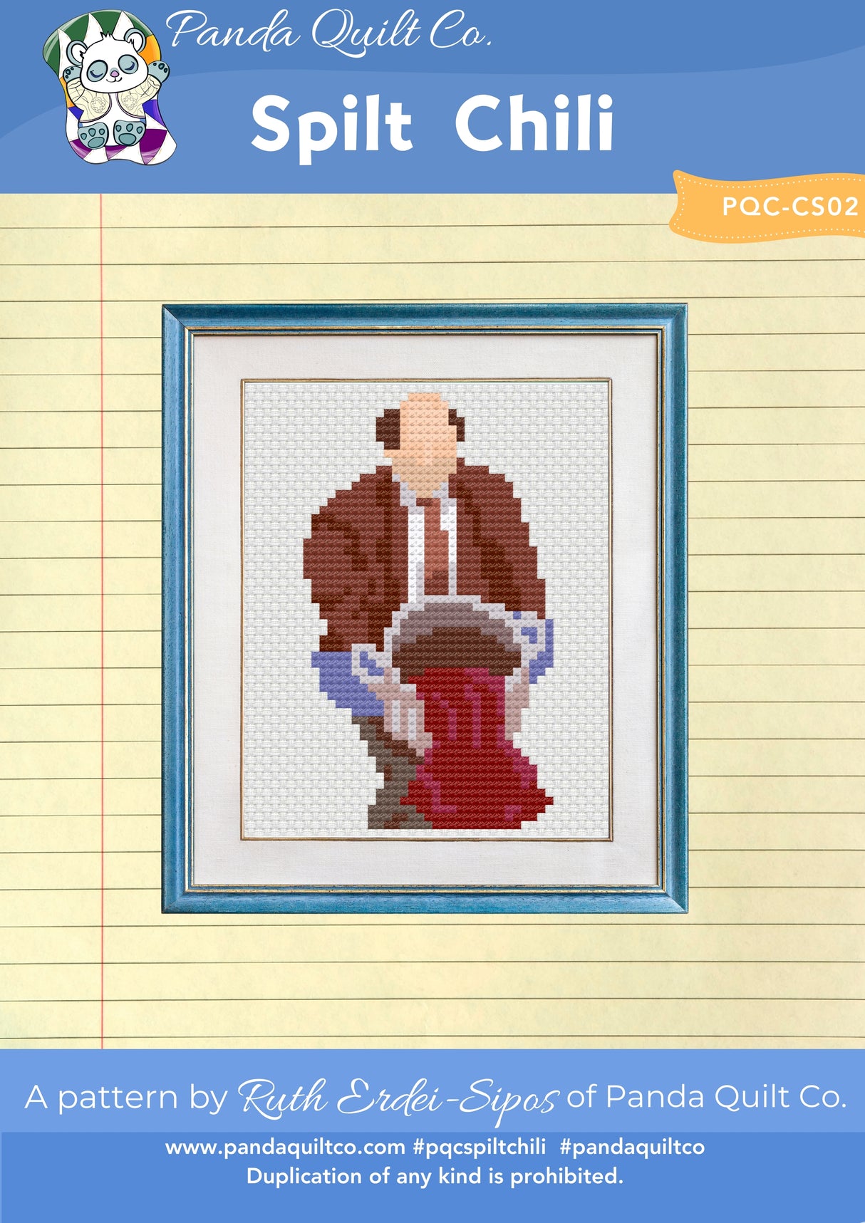 Spilt Chili Cross Stitch Pattern