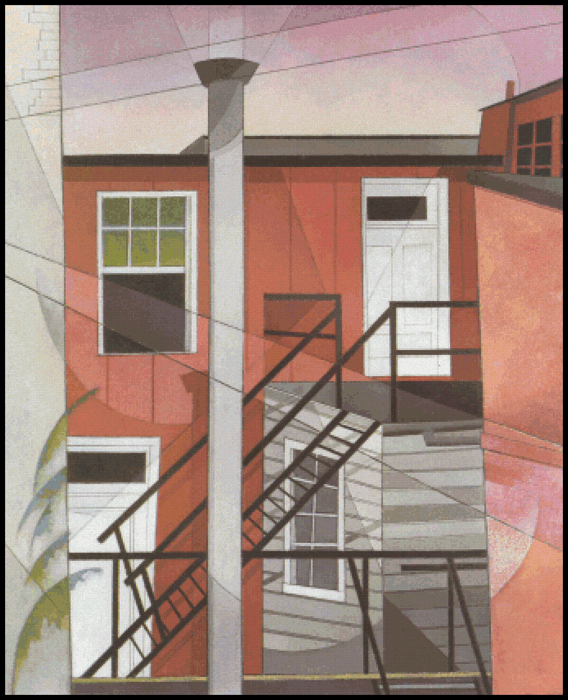 Modern Conveniences - Charles Demuth Cross Stitch Pattern
