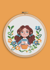 Dorothy The Wizard of Oz Cross Stitch Pattern