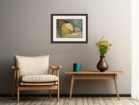 Durian Fruit from a Large Tree Sarawak Borneo Cross Stitch Pattern